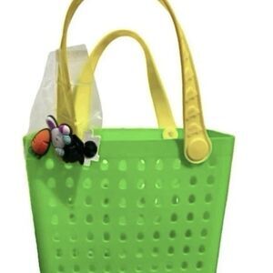 Viral limited edition mini bag Easter basket tote with charms